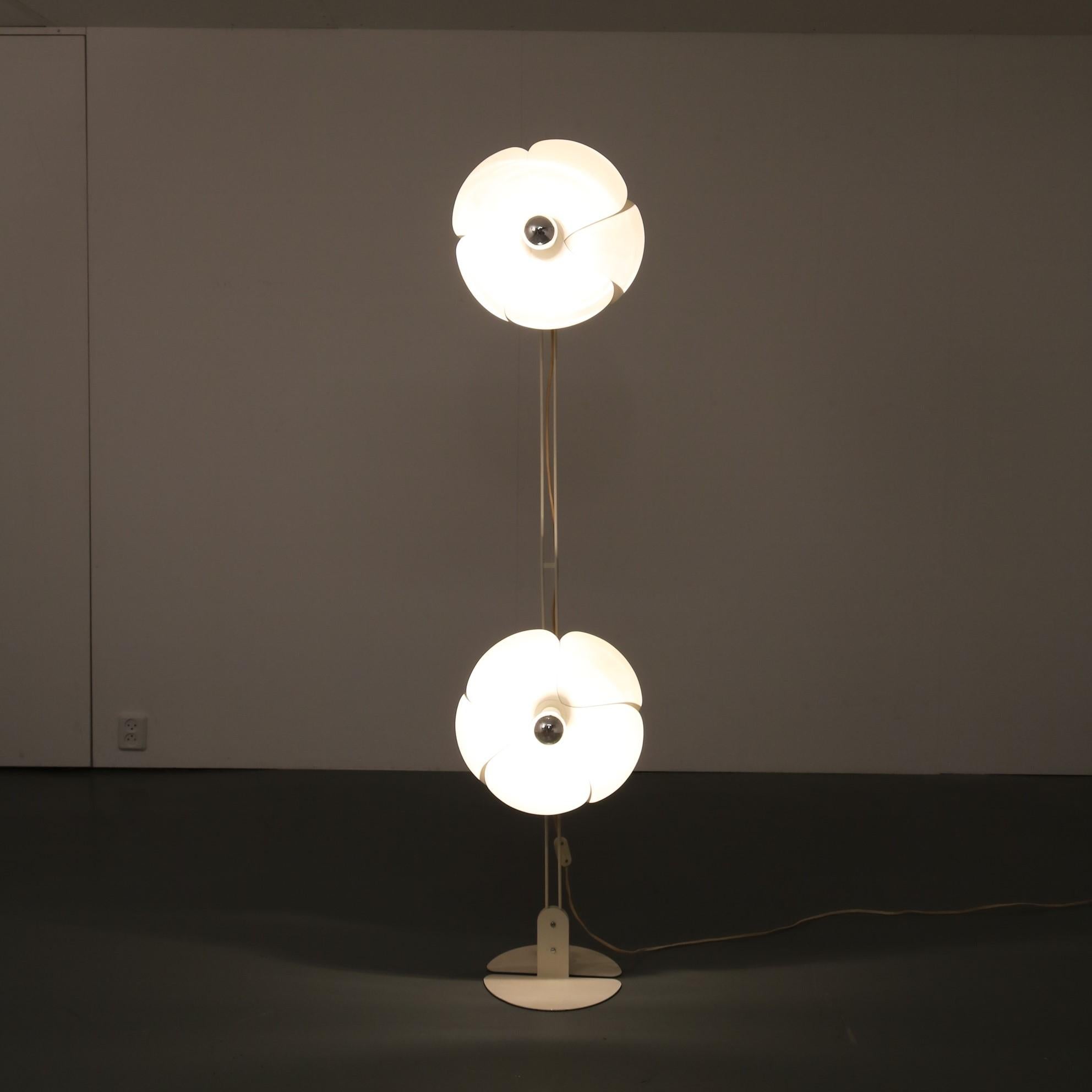 French Olivier Morgue Flower Lamp for Disderot, France, 1960