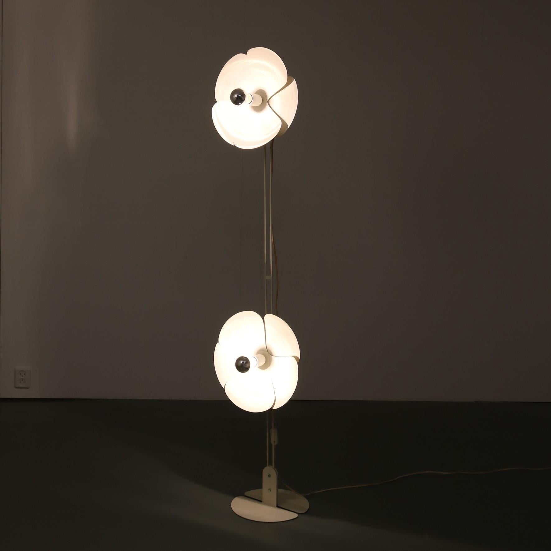 20th Century Olivier Morgue Flower Lamp for Disderot, France, 1960