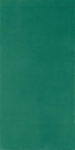 Monochrome Vert, grande peinture minimaliste d' Olivier Mosset