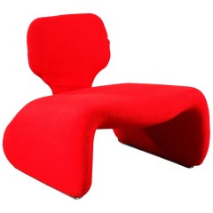 Olivier Mourgue & Airborne, Red Djinn Chair for Airborne