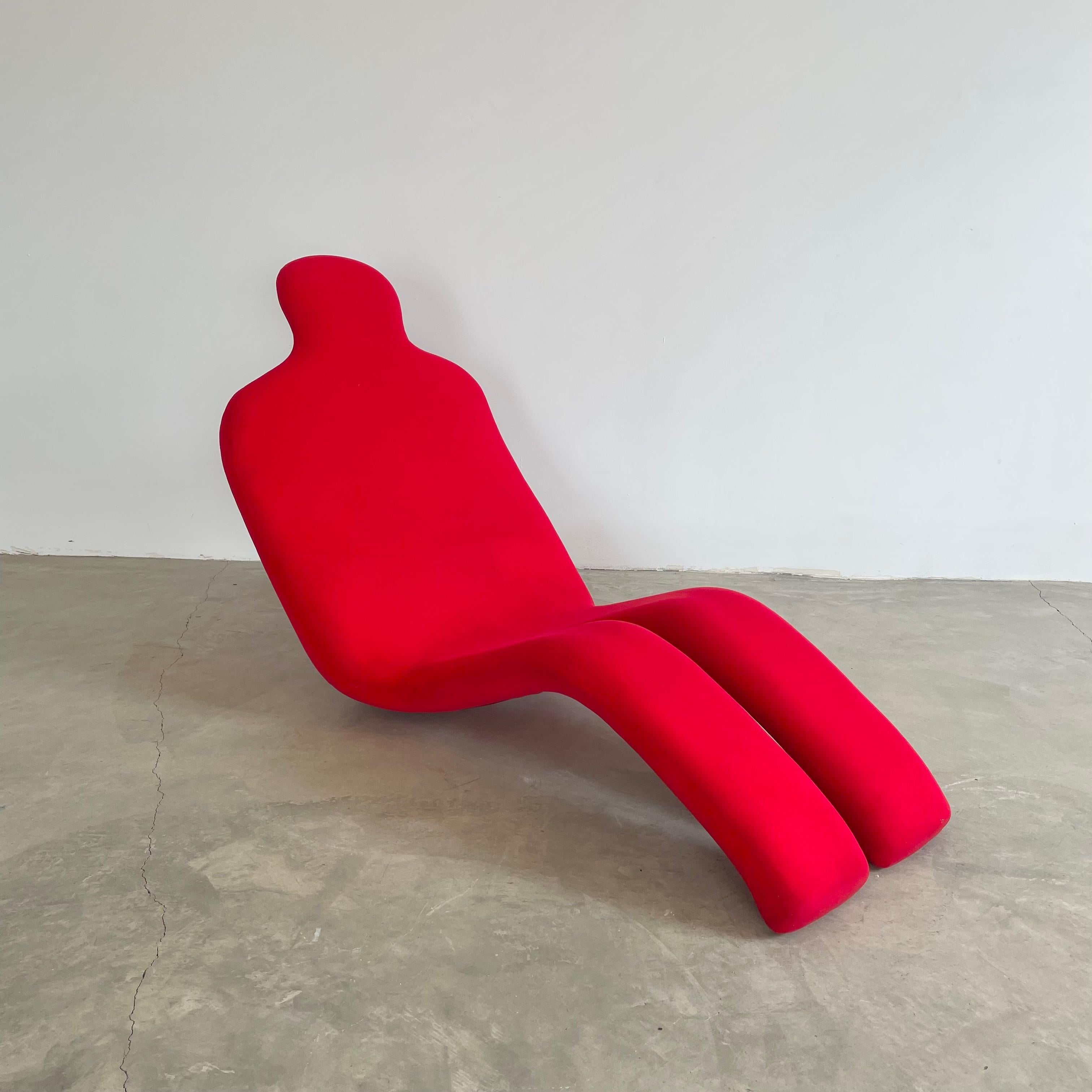 Olivier Mourgue Bouloum Fabric Lounge Chair by Arconas, 2001, Canada 5