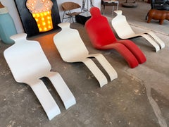 Olivier Mourgue Bouloum Fabric Lounge Chair