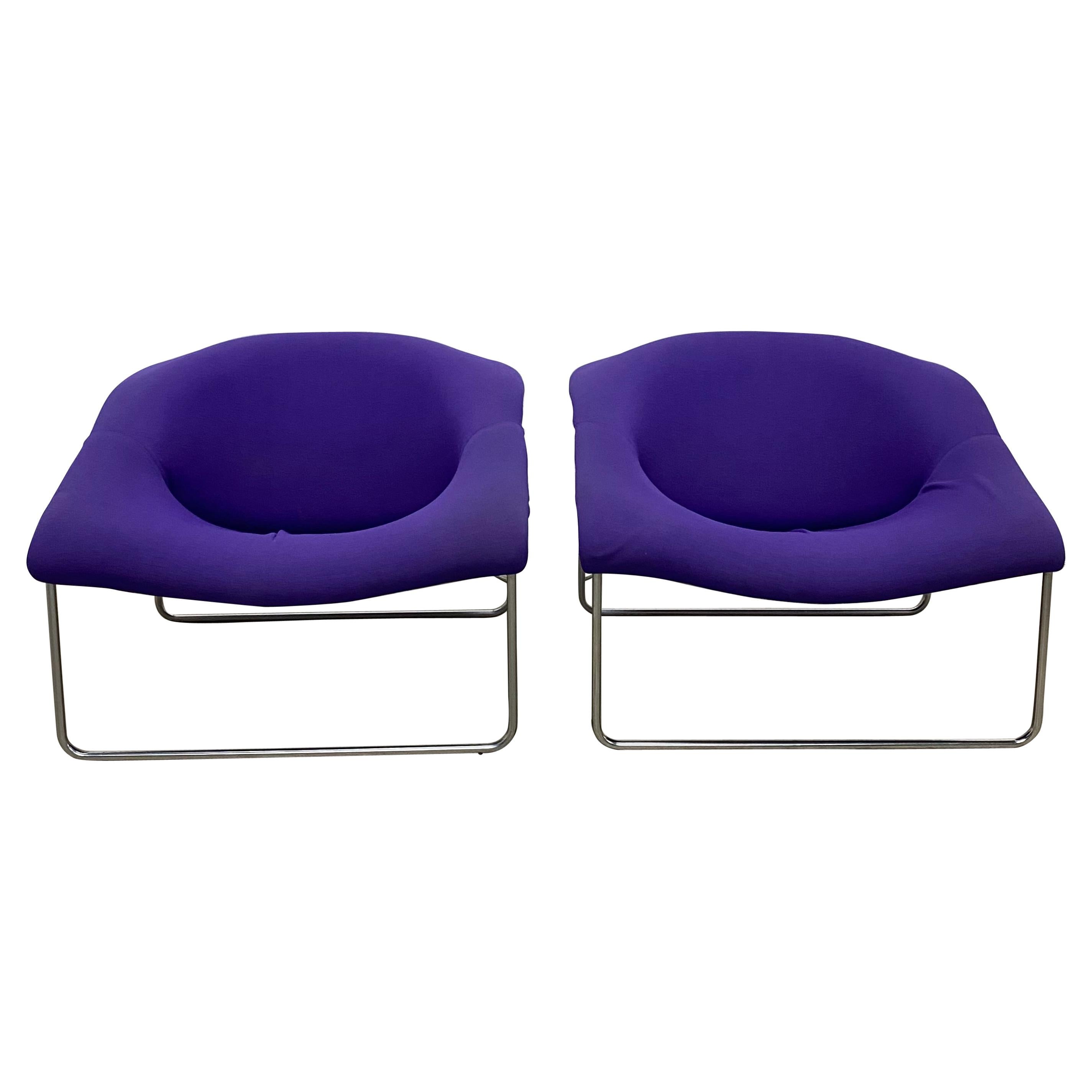Olivier Mourgue 'Cubique' Lounge Chairs by Airborne International, a Pair