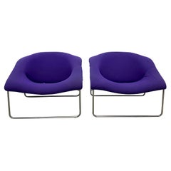 Used Olivier Mourgue 'Cubique' Lounge Chairs by Airborne International, a Pair