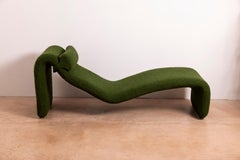 Chaise longue Djinn de Olivier Mourgue para Airborne con tela de Pierre Frey