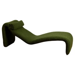 Chaise longue Djinn de Olivier Mourgue para Airborne con tela de Pierre Frey