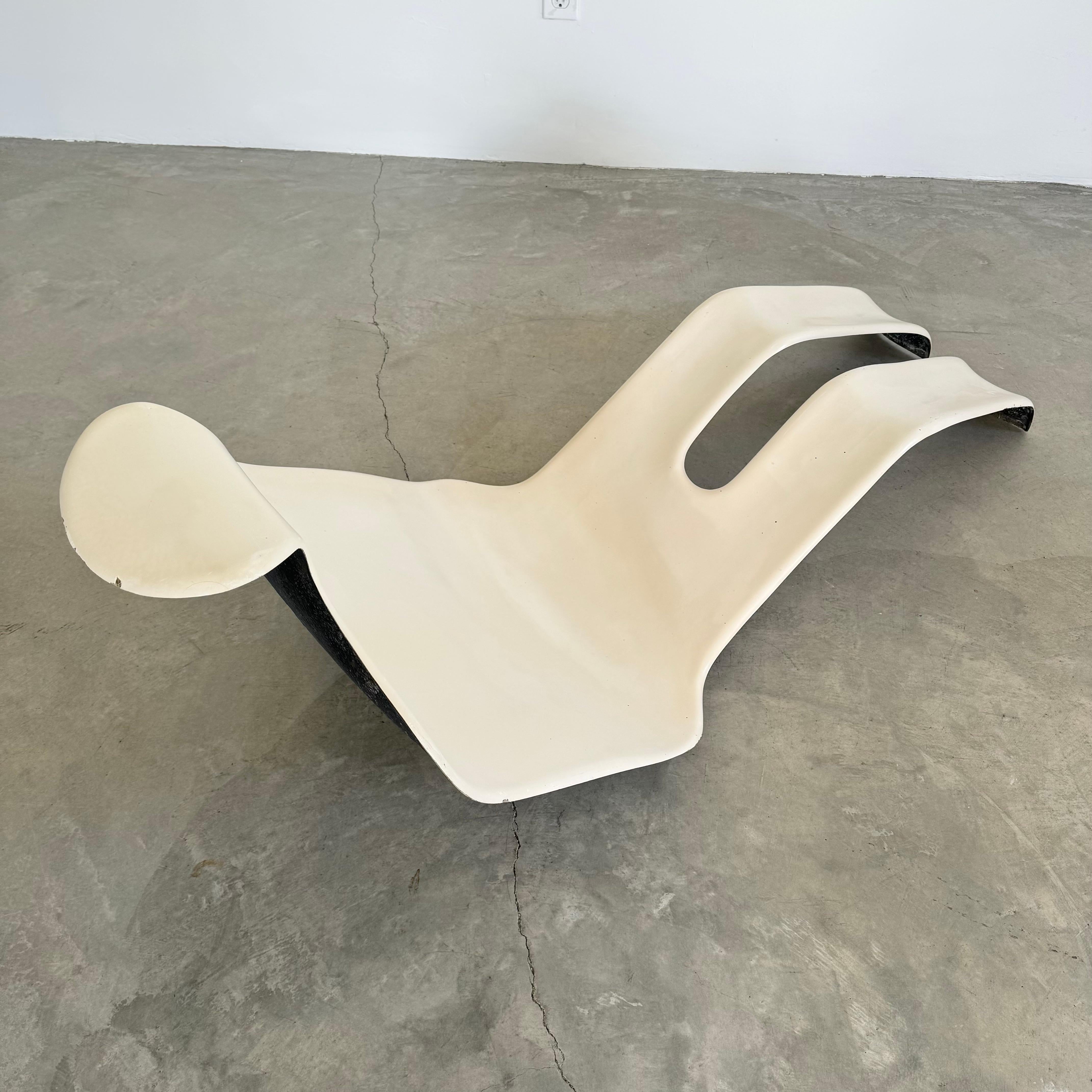Olivier Mourgue Silla de salón de fibra de vidrio, 1971 Francia Fibra de vidrio en venta