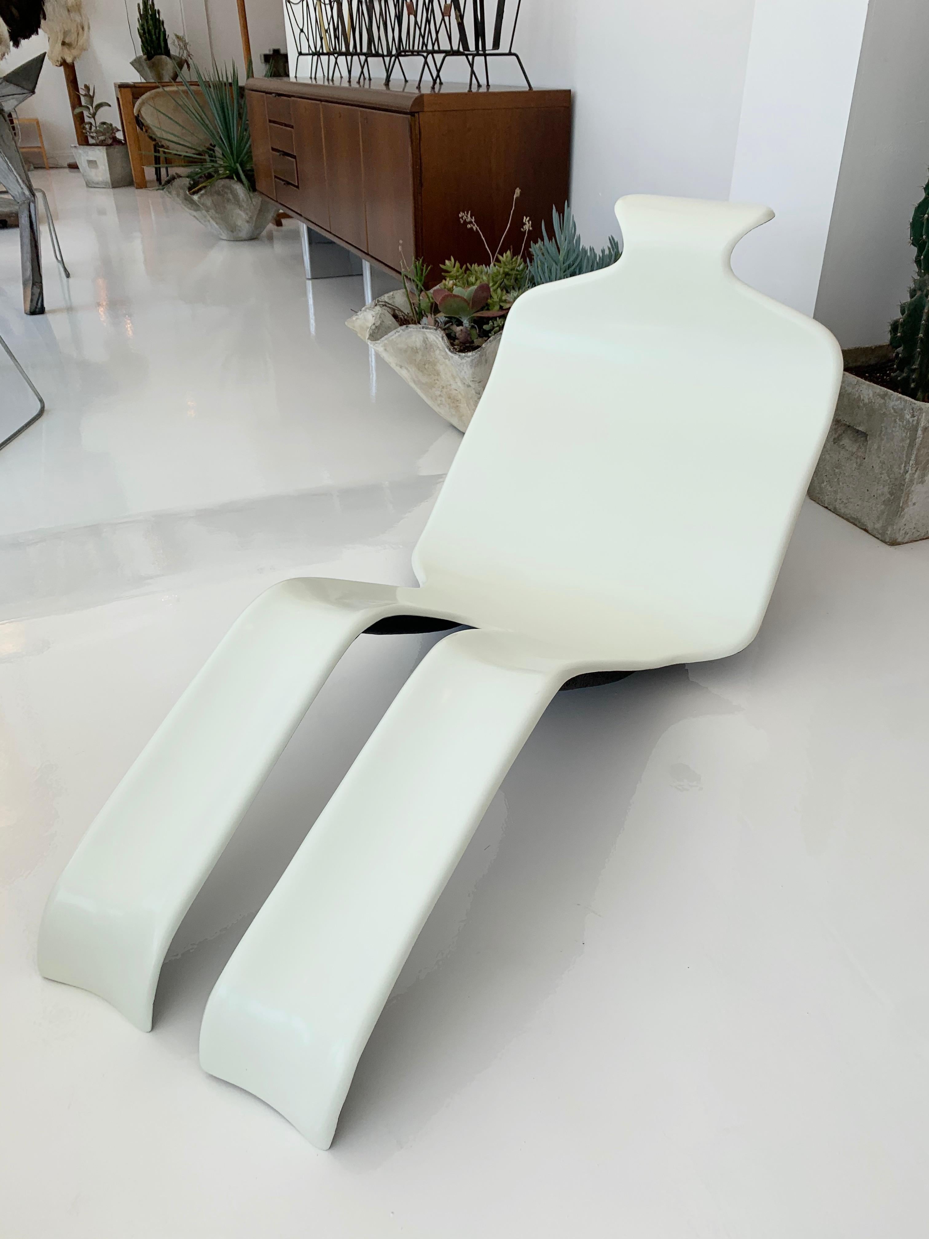 Olivier Mourgue Fiberglass Lounge Chairs In Excellent Condition In Los Angeles, CA