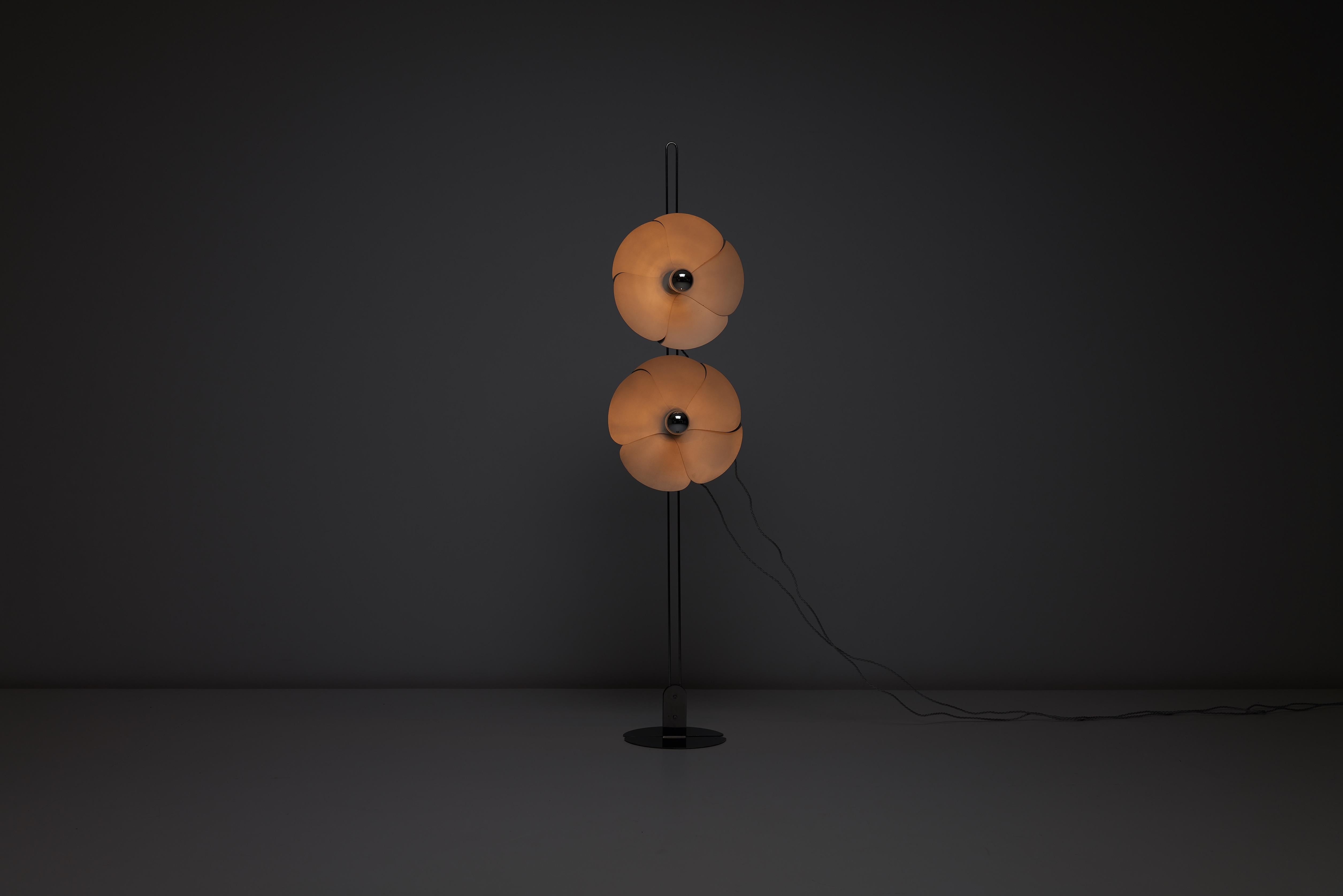 Métal Lampe à fleurs Olivier Mourgue pour Disderot modèle 2093-150, 1ère édition en vente