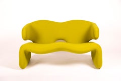 Olivier Mourgue Iconic Djinn Sofa Airborne 1963 Reupholstered in vibrant Kvadrat