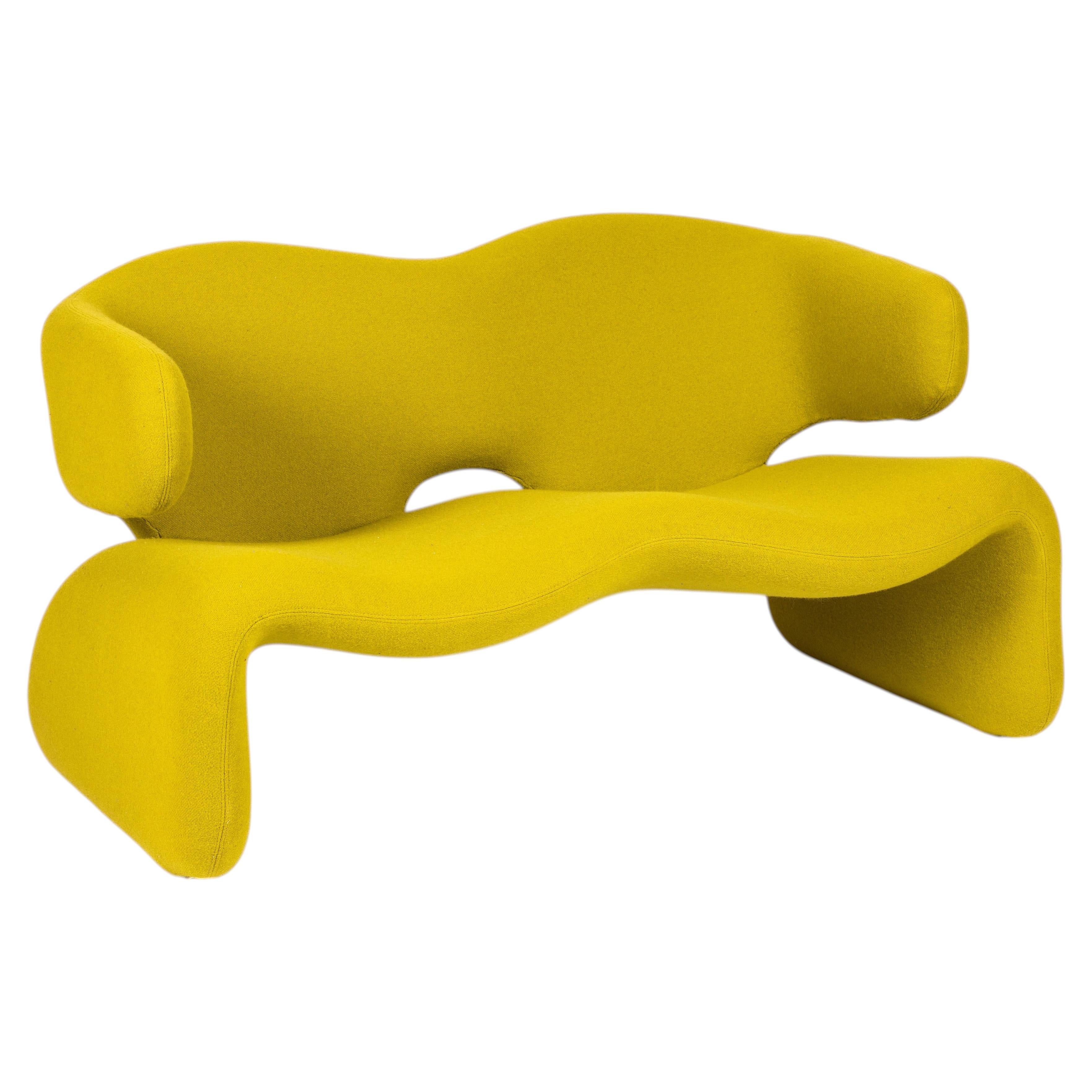 Divano Iconic Djinn di Olivier Mourgue, modello Airborne del 1963, rifoderato con il vivace tessuto Kvadrat in vendita