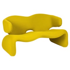 Olivier Mourgue Iconic Djinn Sofa Airborne 1963 Reupholstered in vibrant Kvadrat