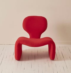 Olivier Mourgue Red Djinn Chair for Airborne, 1960s, French Design