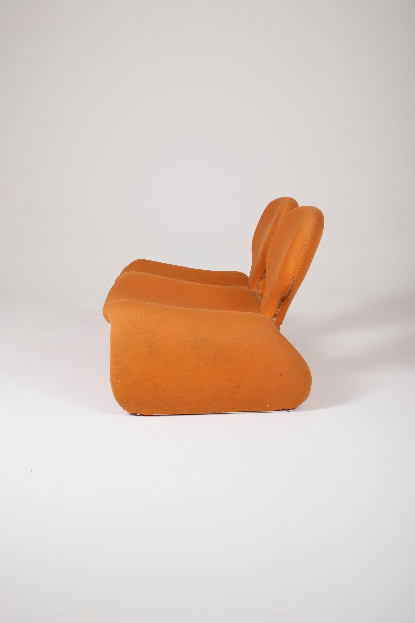 Olivier Mourgue sofa In Fair Condition In PARIS, FR