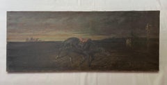 Black Bess, Legendary Mare, Oil on canvas, Large format