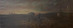 Black Bess, Yegua legendaria, Óleo sobre lienzo, Gran formato