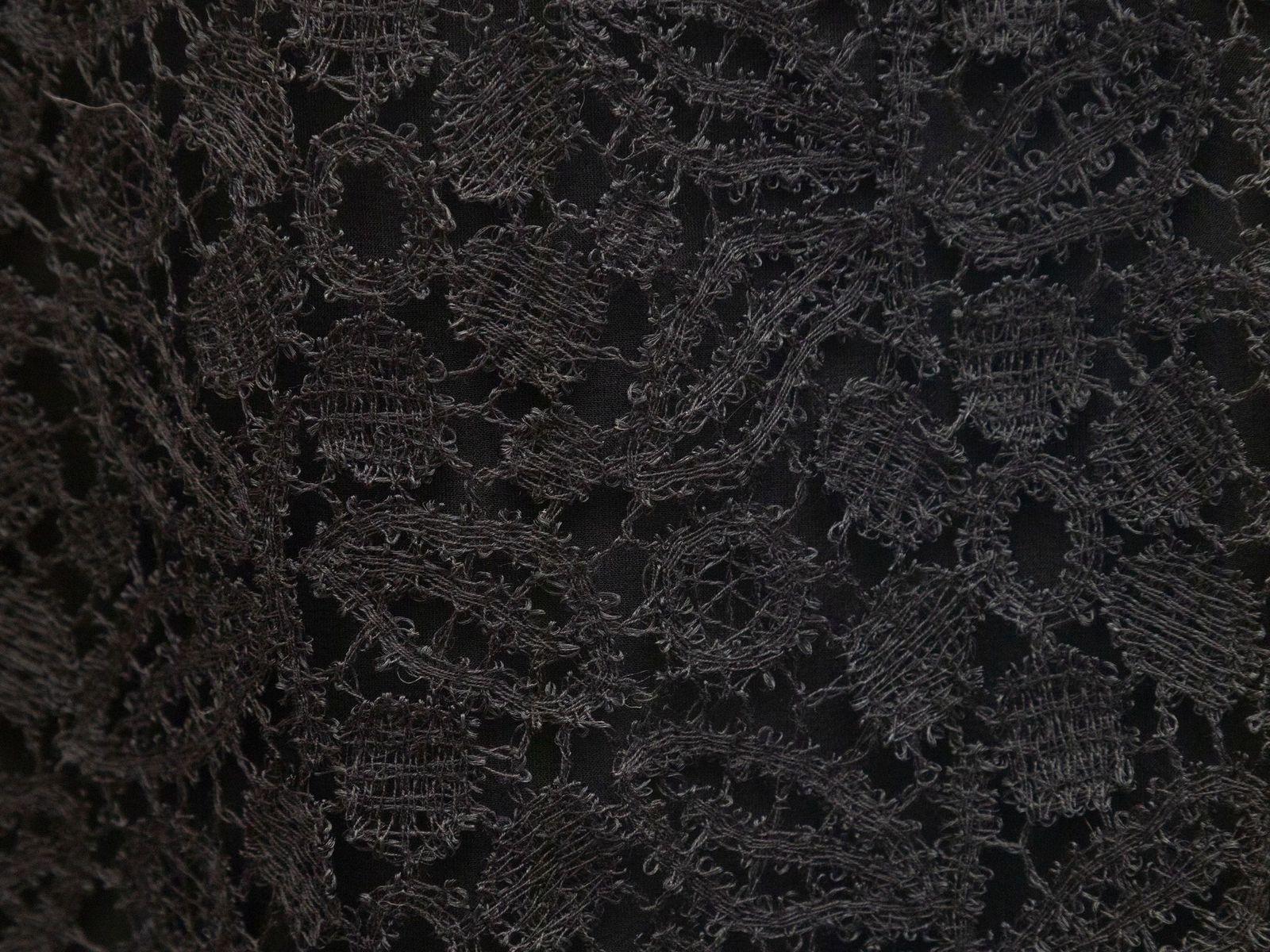 Olivier Theyskens Black Silk Sleeveless Lace Dress 2