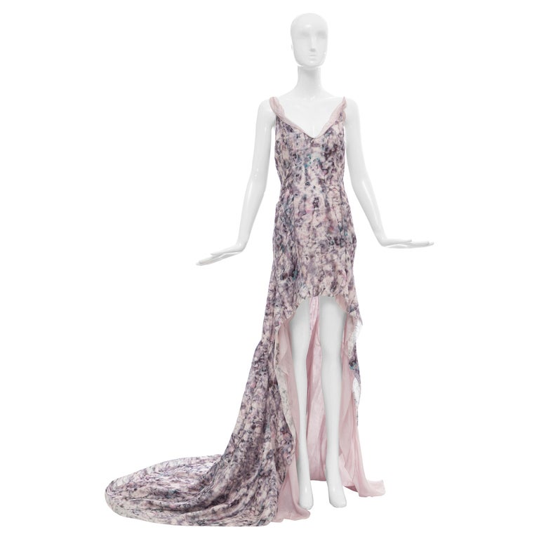 Olivier Theyskens für Nina Ricci Laufsteg bedrucktes Abendkleid, Frühjahr 2009 1