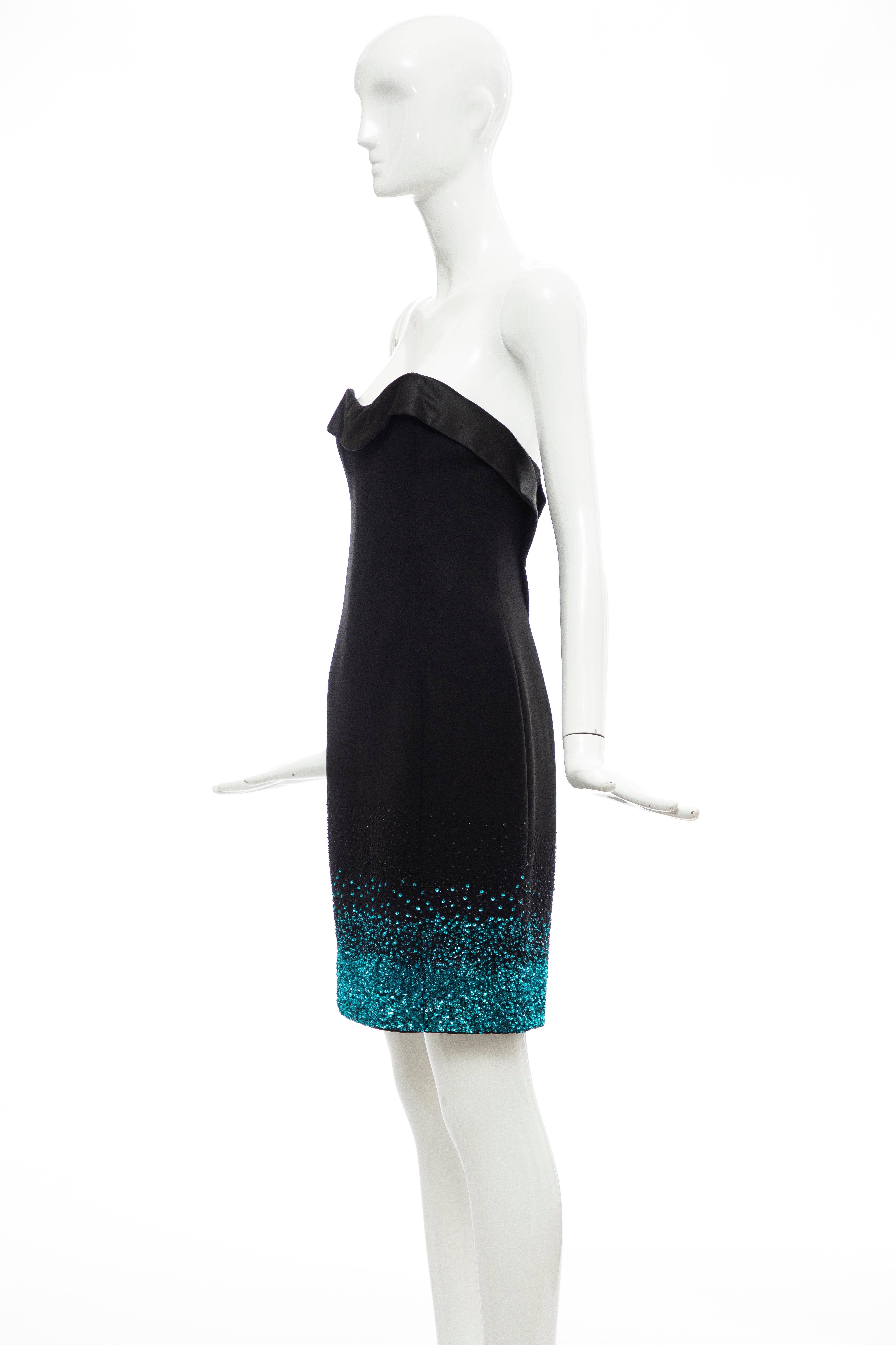 Olivier Theyskens for Nina Ricci Runway Black Strapless Evening Dress, Fall 2009 For Sale 3