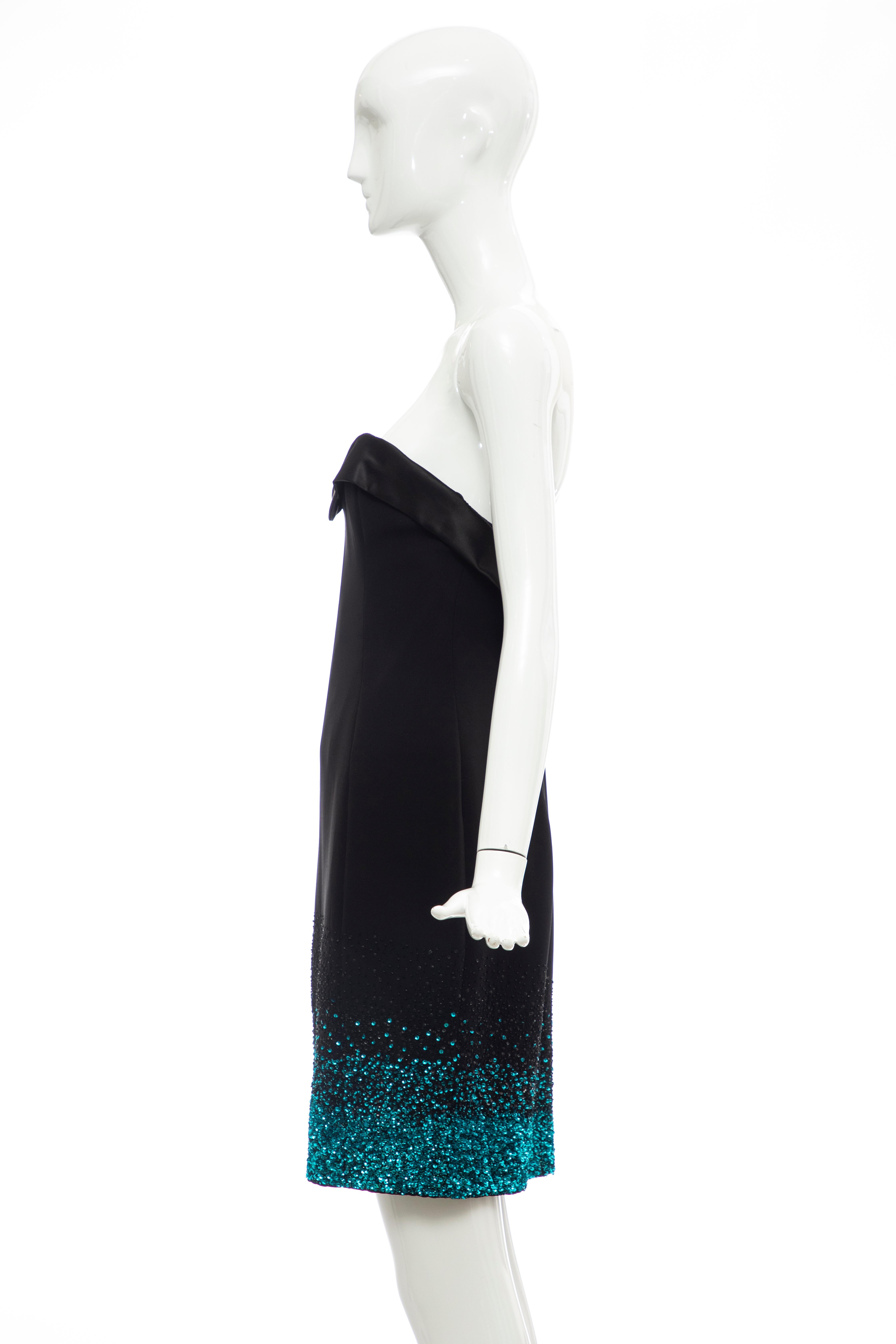 Olivier Theyskens for Nina Ricci Runway Black Strapless Evening Dress, Fall 2009 For Sale 4