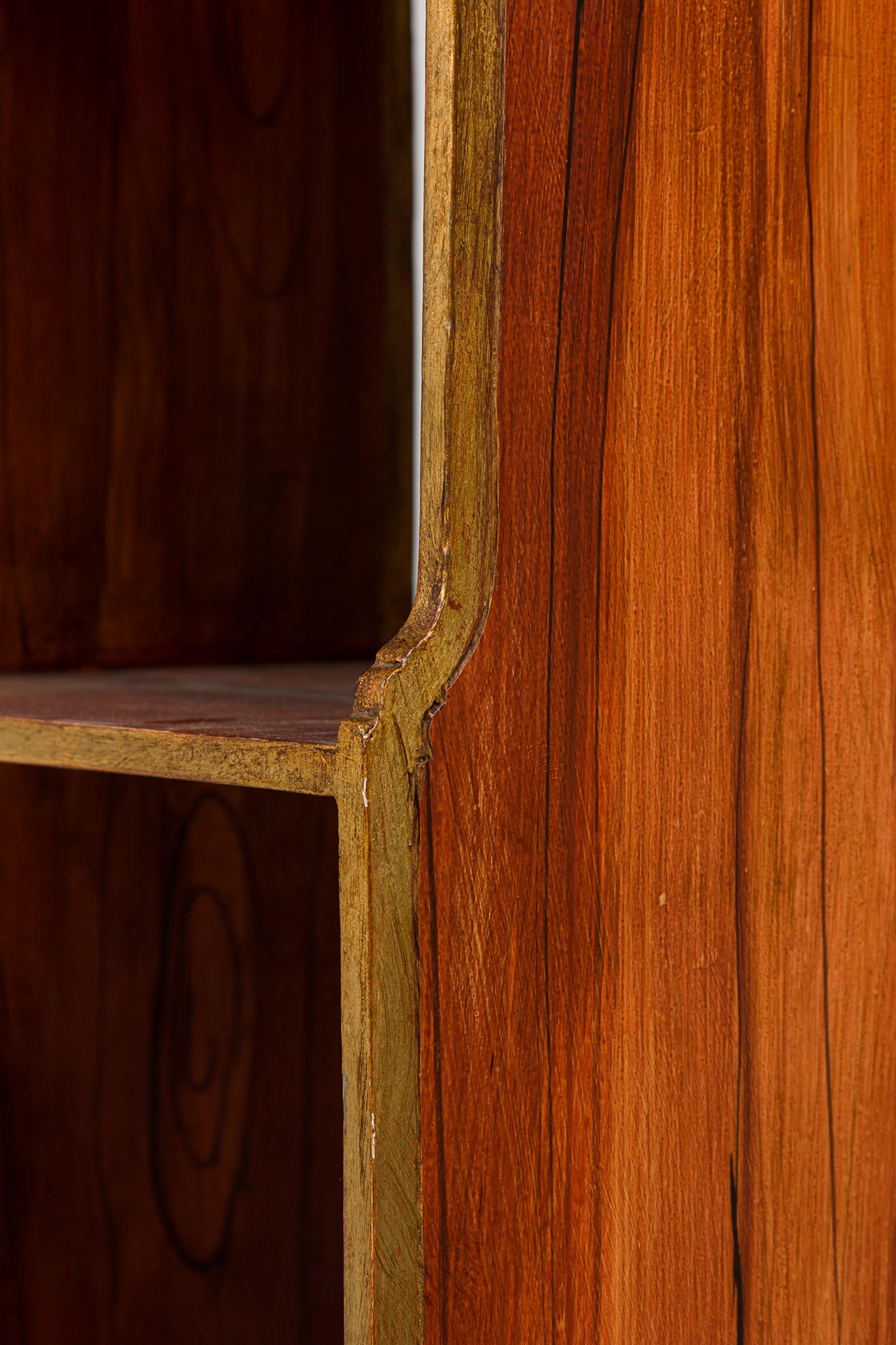 Oliviere Italiano Veneciano Tallado Pintado Madera Bibliotech / Librería Madera dorada en venta