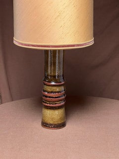 Olle Alberius Big kaki Steh- oder Tischlampe, Schweden H89 cm, Original