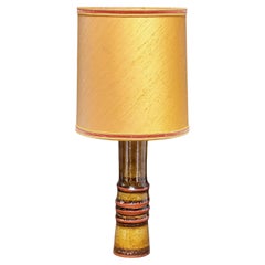 Olle Alberius Big kaki Floor or Table Lamp, Sweden H89 cm all original