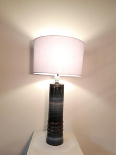 Olle Alberius Céramique Lampe de Table Rostrand 1970 Suède Midcentury