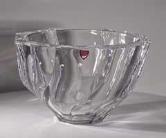 Olle Alberius per Orrefors Sweden Residence Ciotola in cristallo, The Modern Scandinavian