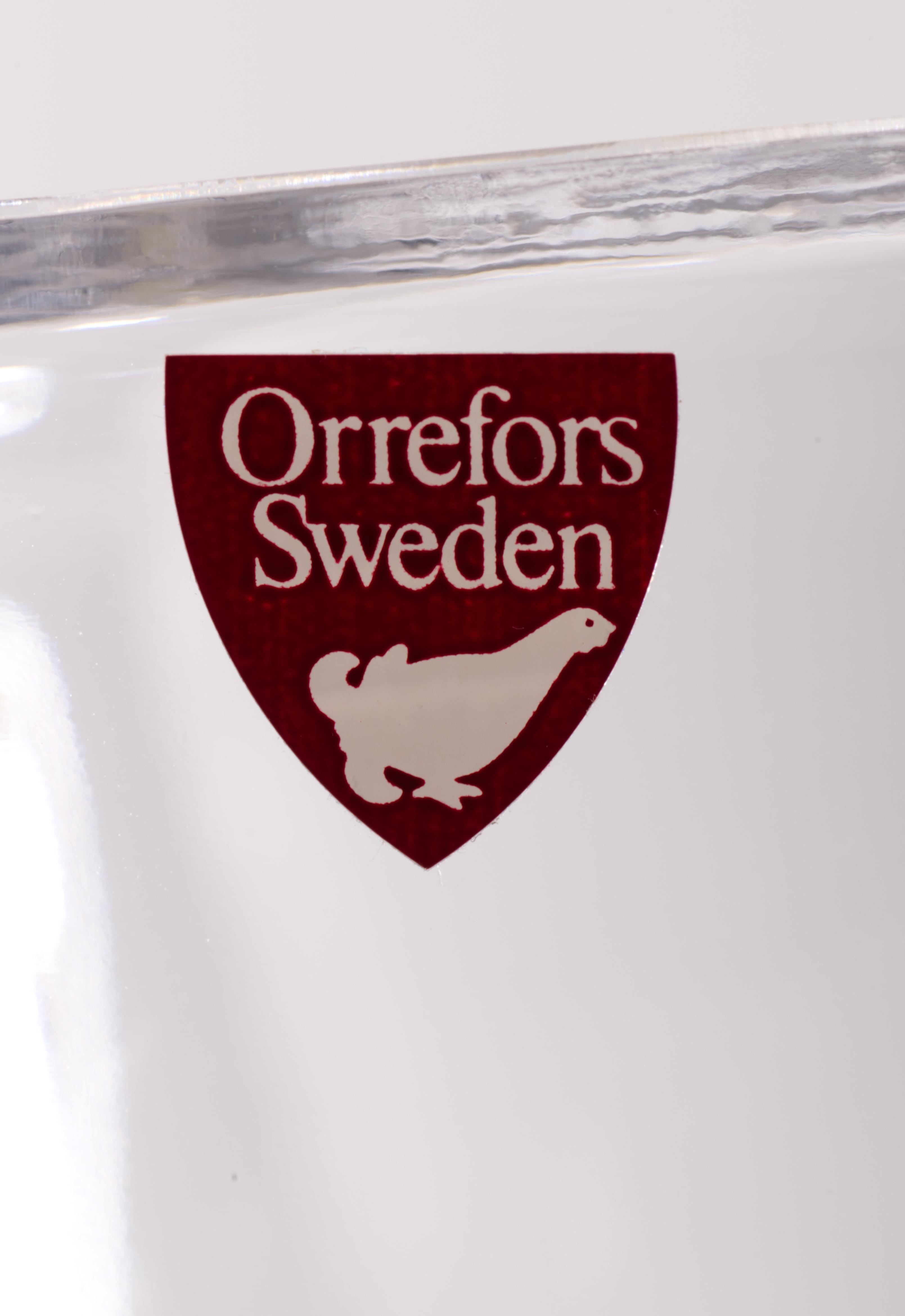 Olle Alberius per Orrefors Sweden Residence Ciotola in cristallo, The Modern Scandinavian in vendita 1