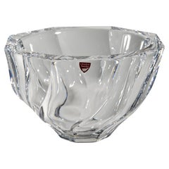 Olle Alberius pour Orrefors Suède Bol en cristal de résidence, Scandinavian Modernity
