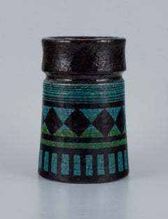 Olle Alberius for Rörstand, Atelje, Ceramic Vase with Geometric Pattern, 1960s
