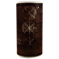 Olle Alberius pour Rörstrand, vase cylindrique Sarek, années 1960/70