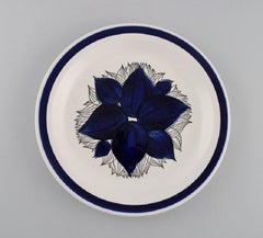 Olle Alberius for Rörstrand, Four Pontus Dinner Plates in Glazed Stoneware