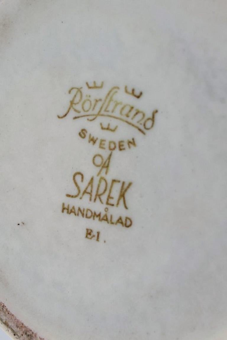 Metà XX secolo Olle Alberius per Rörstrand, Grande vaso Sarek cilindrico in ceramica in vendita
