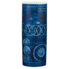 Olle Alberius for Rörstrand. Large "Sarek" ceramic vase in a modernist design.