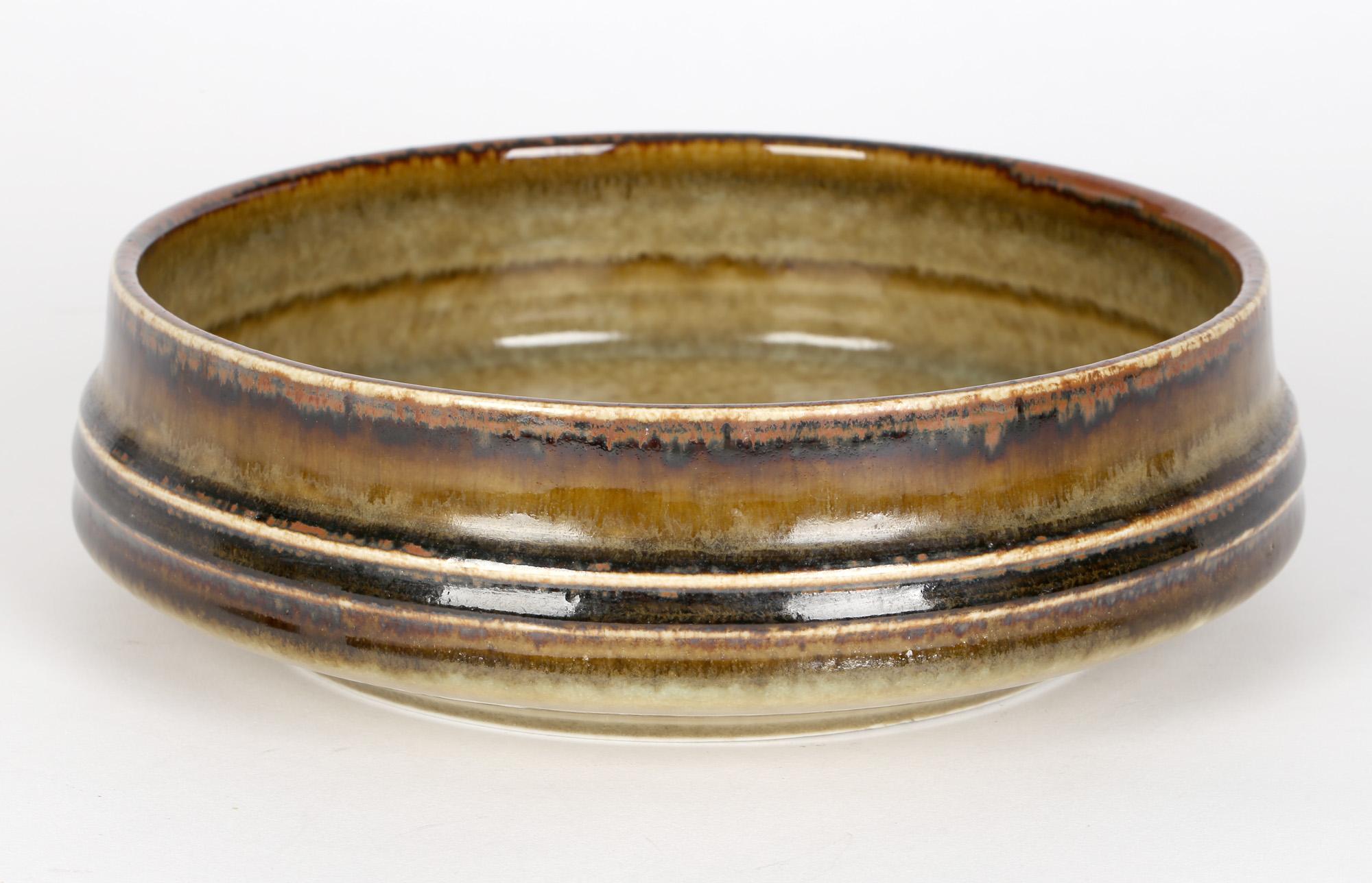 Mid-Century Modern Olle Alberius for Rorstrand Mid-Century Studio Pottery Bowl For Sale