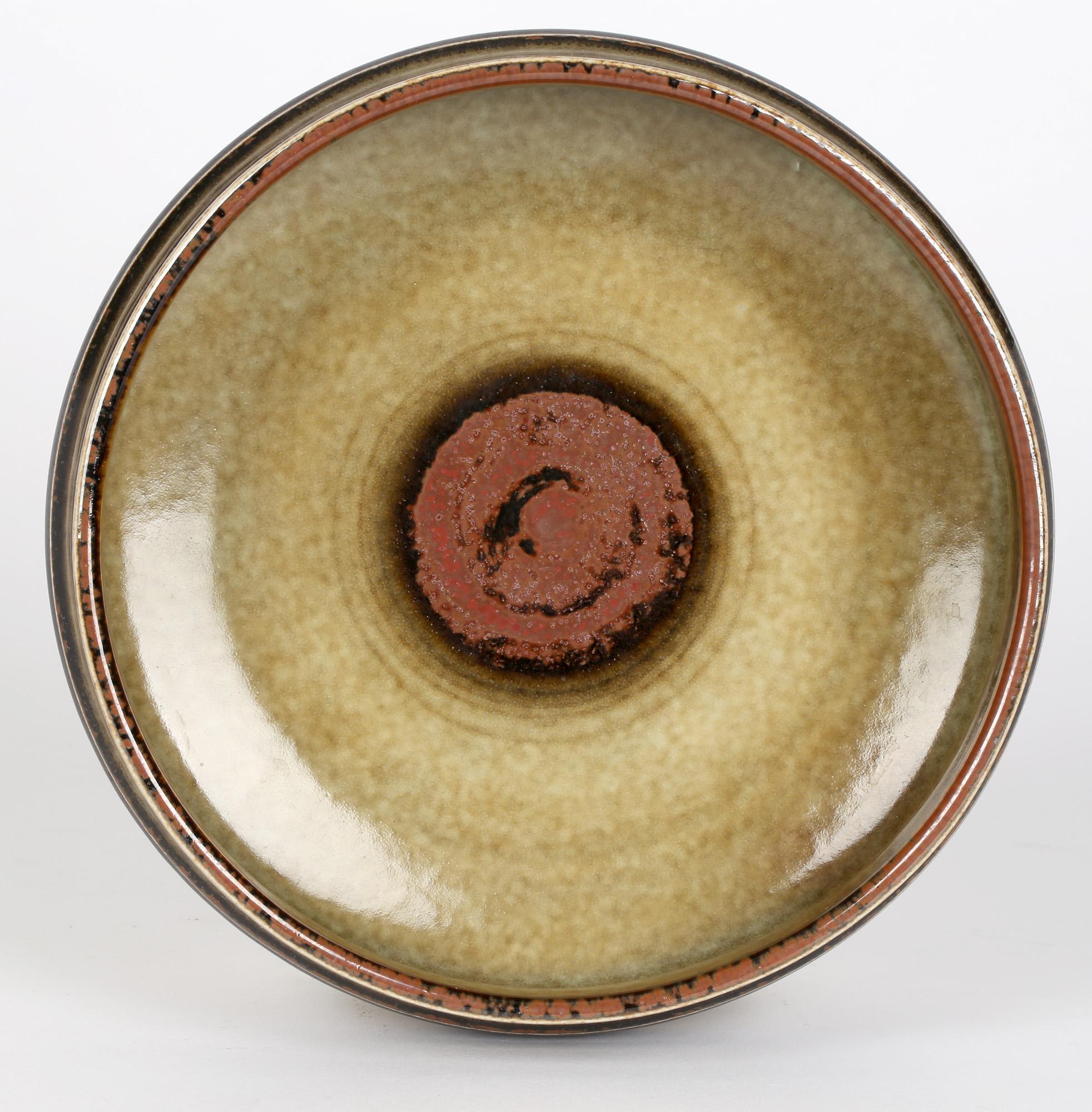 Grès Bol en poterie d'atelier du milieu du siècle Olle Alberius pour Rorstrand en vente