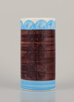 Olle Alberius for Rörstrand. "Sarek" ceramic vase in a modernist design