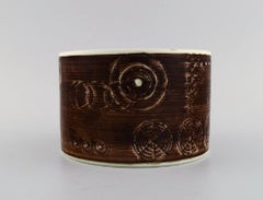 Olle Alberius for Rörstrand, Sarek Flower Pot in Hand-Painted, Glazed Ceramics