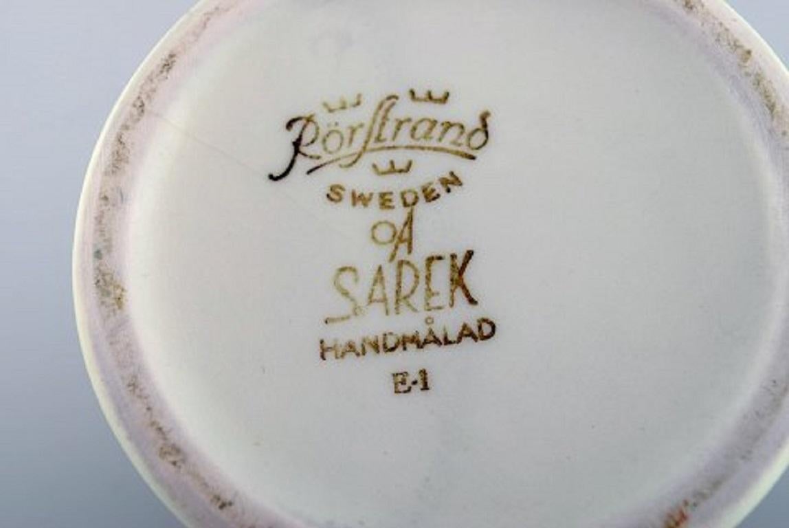 Vase Sarek en céramique émaillée peinte à la main d'Olle Alberius pour Rrstrand Bon état - En vente à Copenhagen, DK