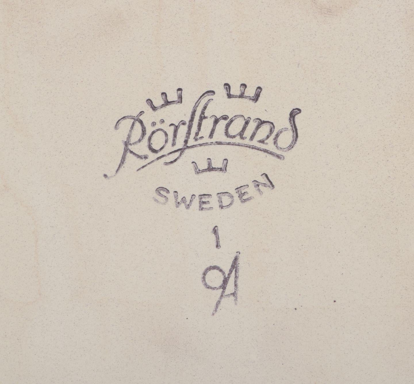 Olle Alberius pour Rörstrand, Suède. Plaque murale en céramique. Motif du coq. en vente 2