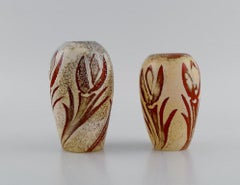 Olle Brozén for Kosta Boda, Two "Floating Flowers" Candleholders