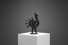 Olle Hermansson Husqvarna- Hahn-Skulptur aus Gusseisen, Schweden 1960er Jahre