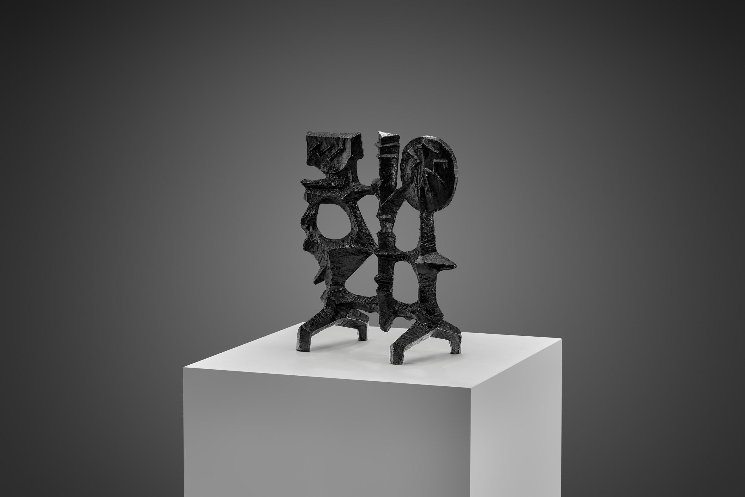 Cast Olle Hermansson Sculpture for Husqvarna, Sweden ca 1960s For Sale