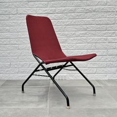 Olle Pira, chaise pliante moderniste Oscar, String Design, Suède, années 1950