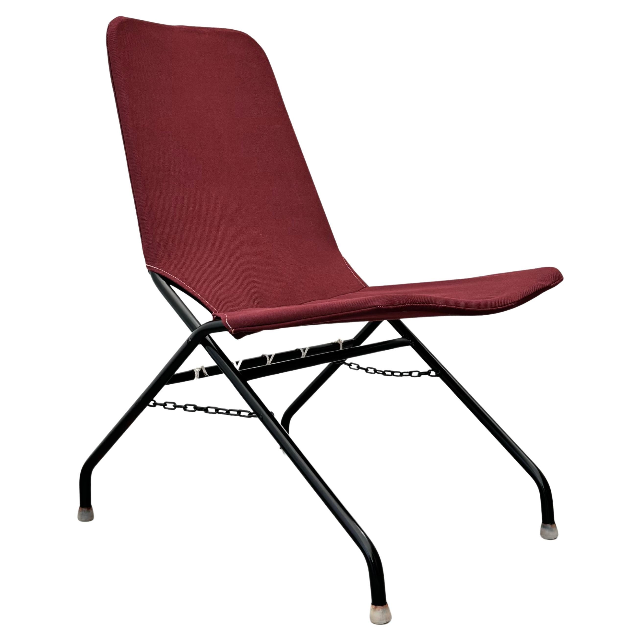 Olle Pira, chaise pliante moderniste Oscar, String Design, Suède, années 1950 en vente