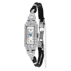 Ollendorff Cocktail Watch Ref 638 Platinum White Dial Case Manual