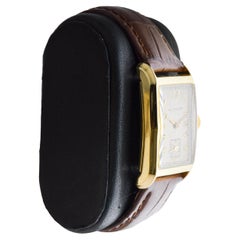 Ollendorff Yellow Gold Filled Art Deco Watch From 1930's with Original Dial