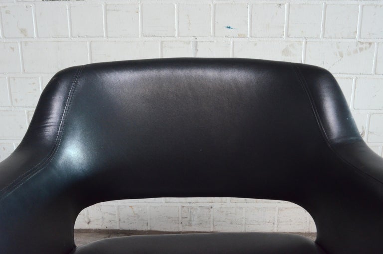 Olli Mannermaa 3 Leather Kilta Chair by Eugen Schmidt & Cassina Martela For Sale 11